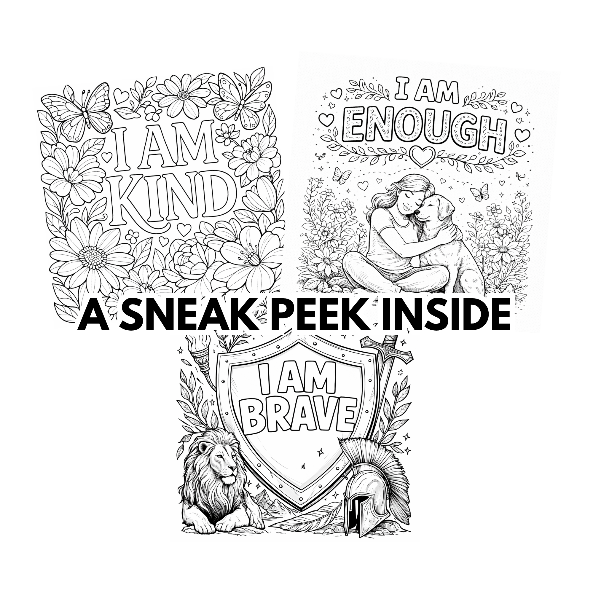 Gentle Reset – 31 Affirmations Colouring Book