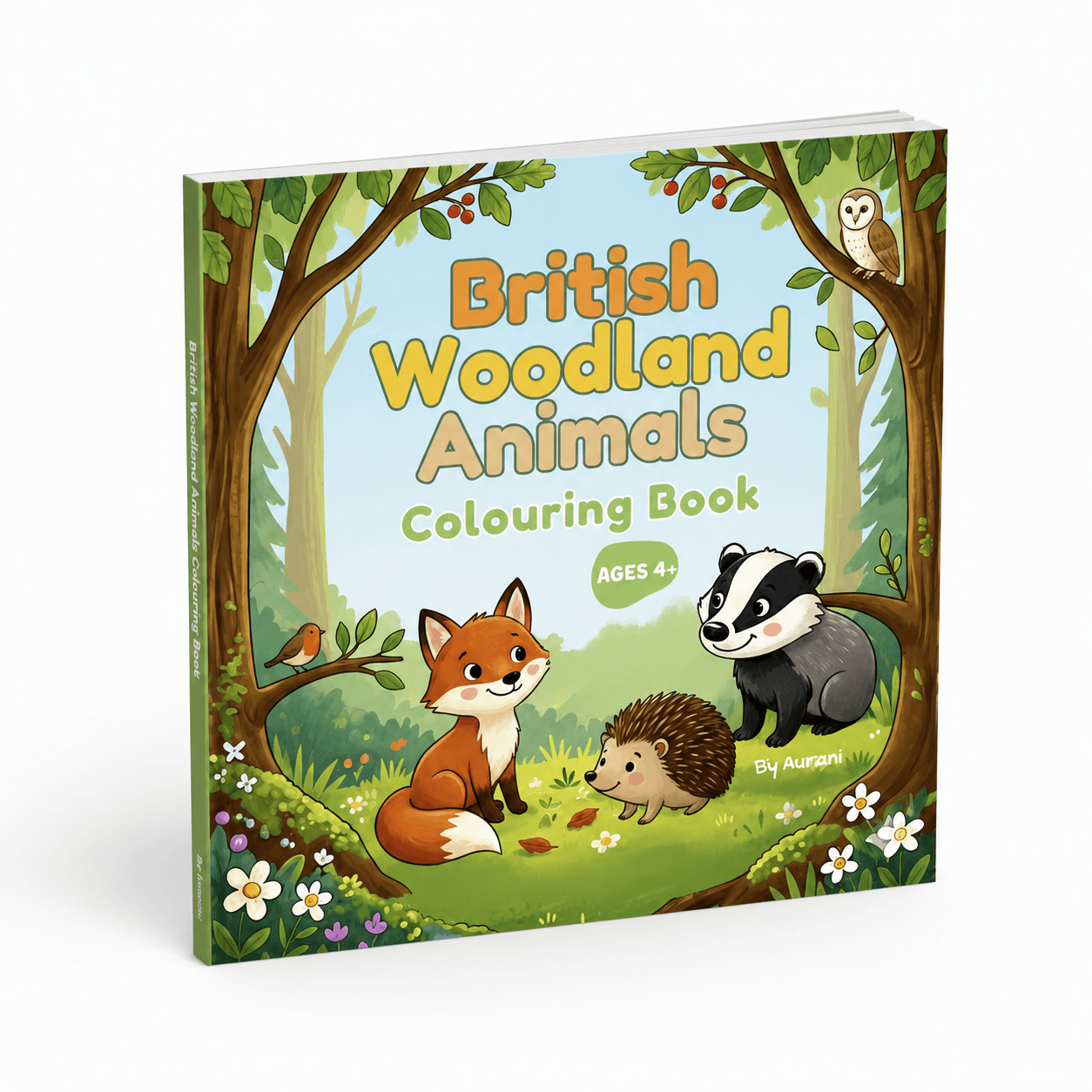 British Woodland Animals Colouring Book