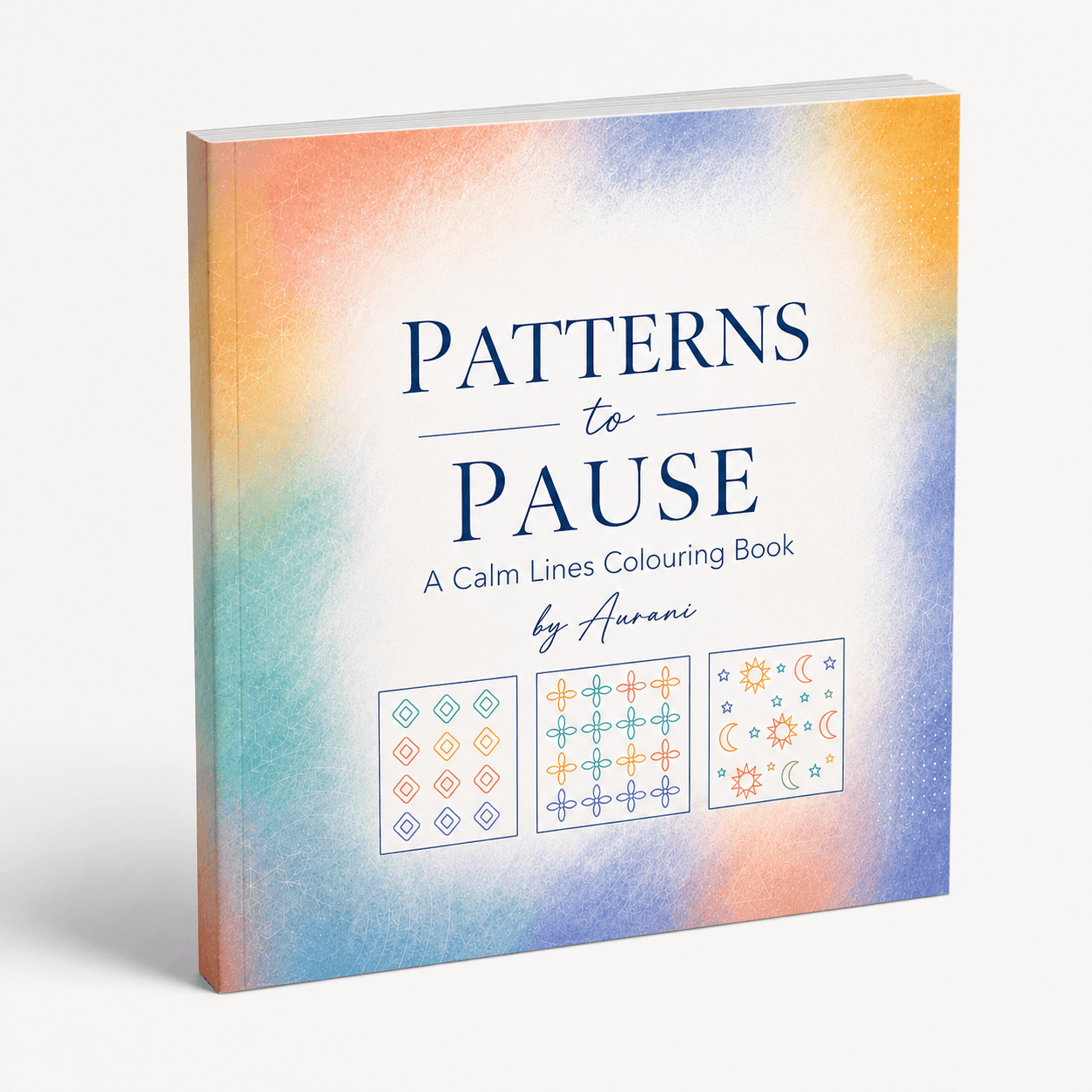 Patterns to Pause – A Calm Lines Colouring Book